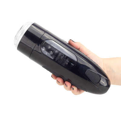 Masturbador Masculino com 10 Modos de Rotação, Movimento Vai e Vem, Cerdas Massageadoras e Gemidos - Pretty Love Marlon