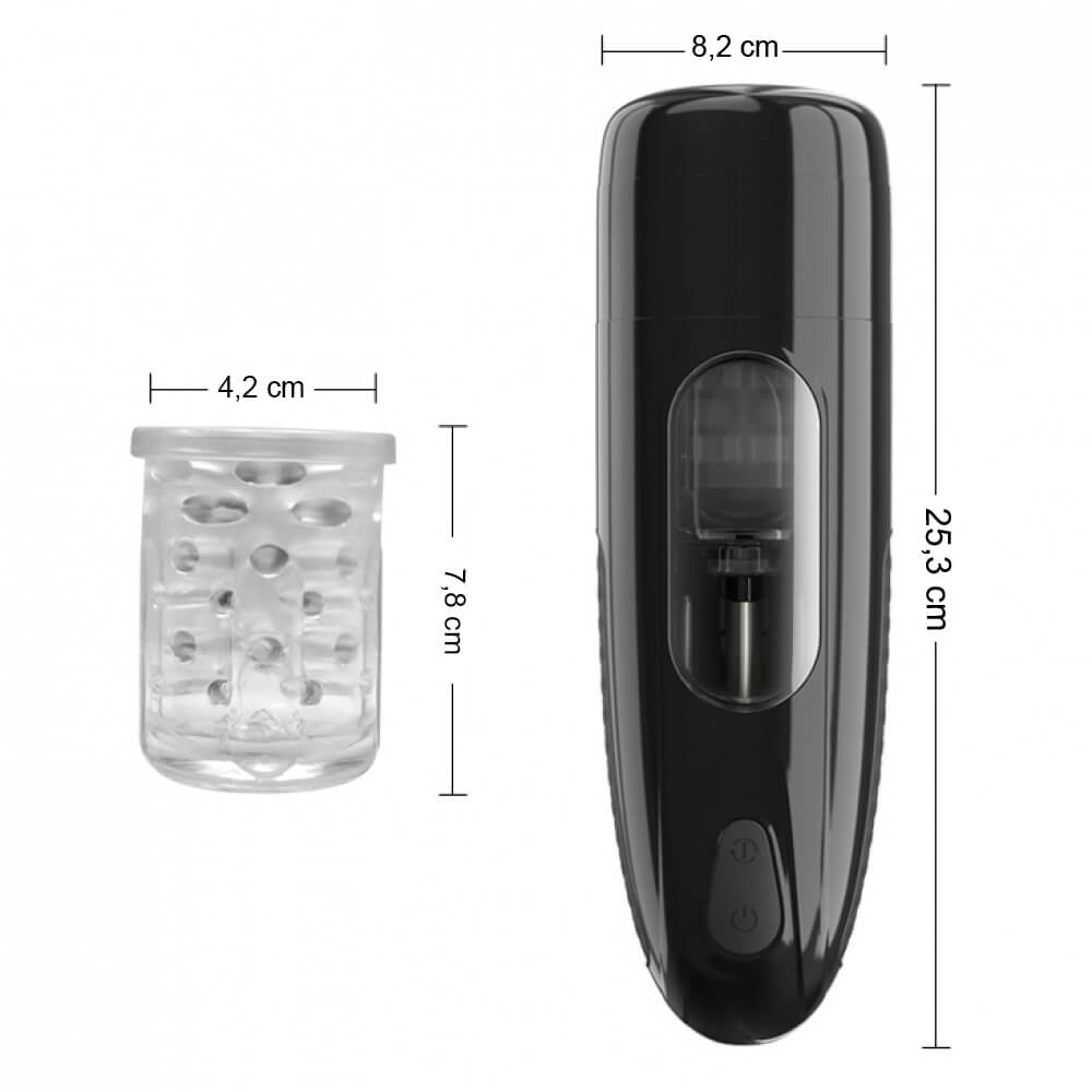 Masturbador Masculino com 10 Modos de Rotação, Movimento Vai e Vem, Cerdas Massageadoras e Gemidos - Pretty Love Marlon - 5