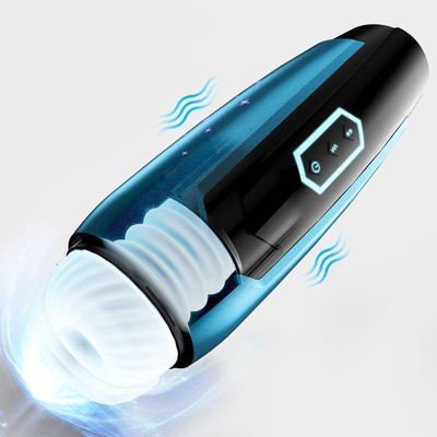 Foto 4 do produto Masturbador Masculino com Cerdas Massageadoras, 7 Modos de Vibração e 7 Movimentos de Vai e Vem - Starlight 5 | 12,5 x 3 cm