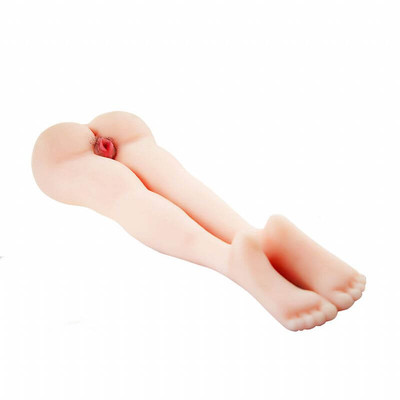 Foto 2 do produto Masturbador Masculino em TPE com Forma de Bunda e Pernas, Contém Vagina e ânus Penetráveis, Pelos Pubianos e Vibração - Passion Lady | 80 x 25 cm