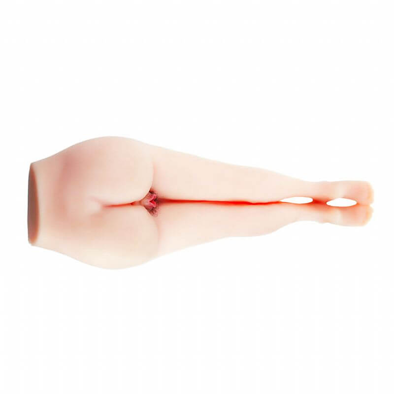 Masturbador Masculino em TPE com Forma de Bunda e Pernas, Contém Vagina e ânus Penetráveis, Pelos Pubianos e Vibração - Passion Lady | 80 x 25 cm - 4