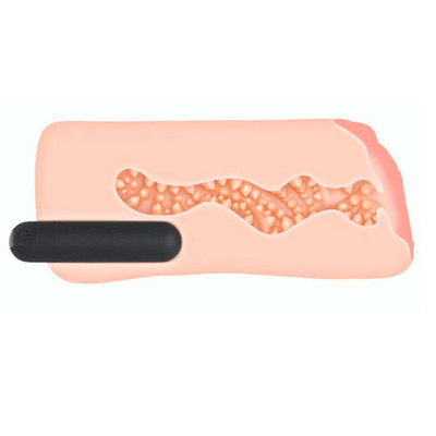 Foto 4 do produto Masturbador Masculino em Cyberskin no Formato de Vagina, Bullet Recarregável com 10 Modos de Vibração e DVD - Zero Tolerance Endless Love | 14 x 5,5 cm