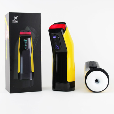 Masturbador Masculino com Design Ergonômico com 7 Modos de Vibração, Sucção e Função Aquecimento - Dibe | 13 x 3,5 cm