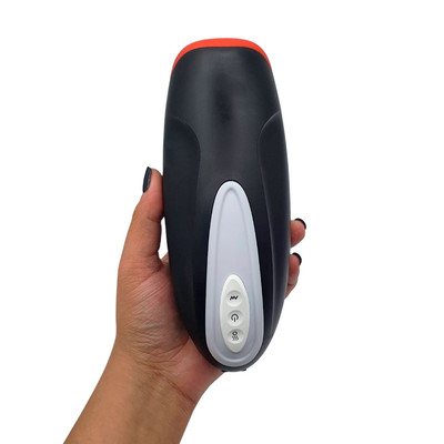 Masturbador Masculino Estimulador de Glande em Forma de Boca com 10 Modos de Vibração, Pulsação e Função Aquecimento - SI | Disponível em 2 Cores