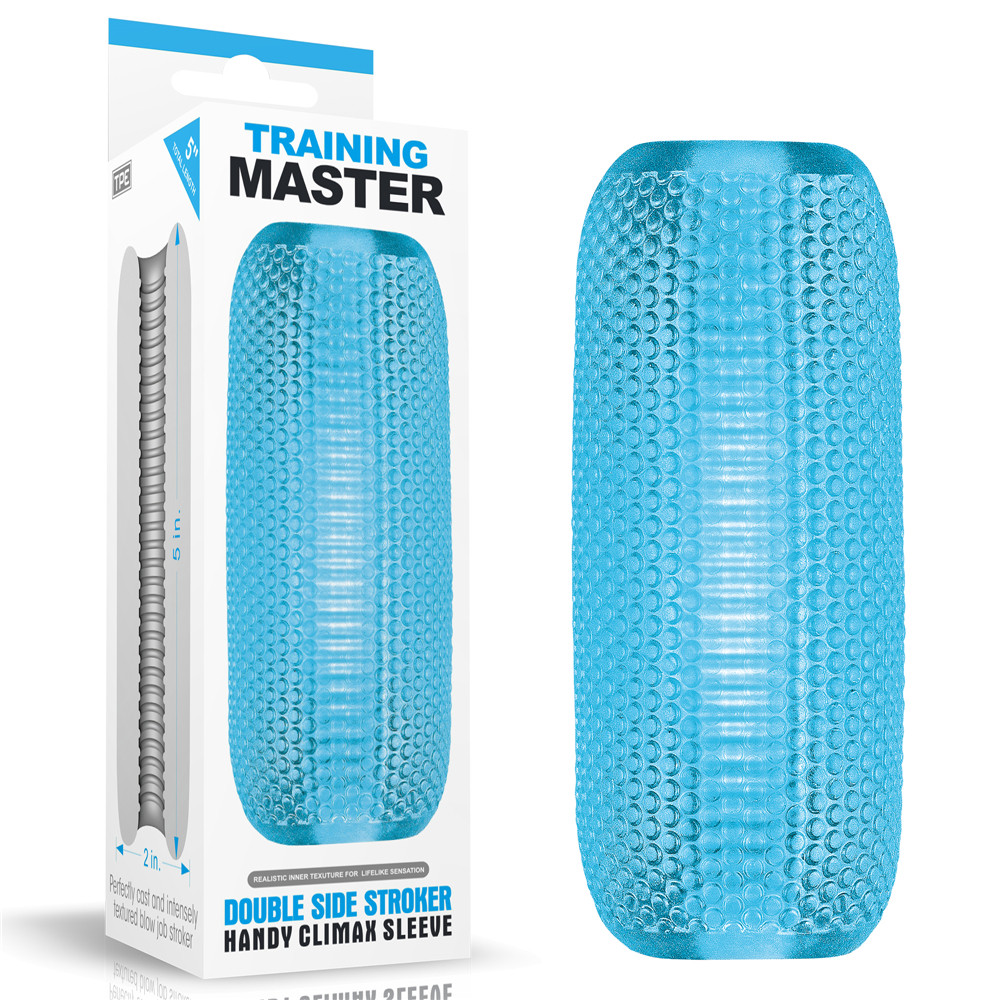 Masturbador Masculino Flexível em TPE com Formato de Cilindro - Lovetoy Double Side Stroker | 12,6 x 5,2 cm - 2