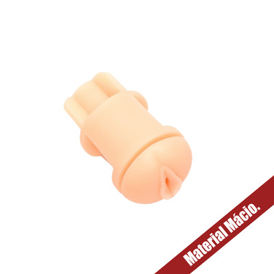 Foto 3 do produto Masturbador Masculino no Formato de Copo com Vagina Realística em Cyberskin e Bullet sem Fio com Vibração Única - Moon Ecstasy Love
