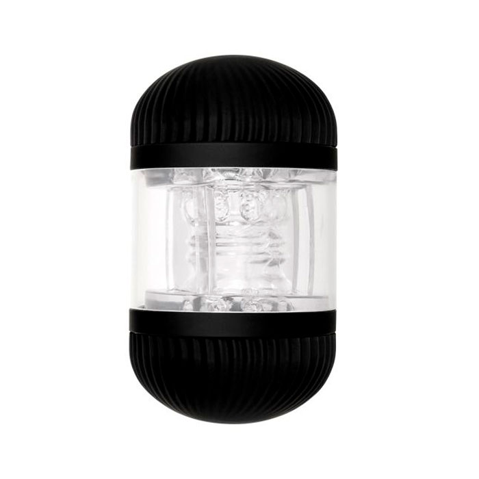 Masturbador Masculino no Formato de Copo Vazado que Simula Sexo Vaginal e Anal com Textura Interna - Zero Tolerance Double Decker Stroker | 13,5 x 9,1 cm - 2