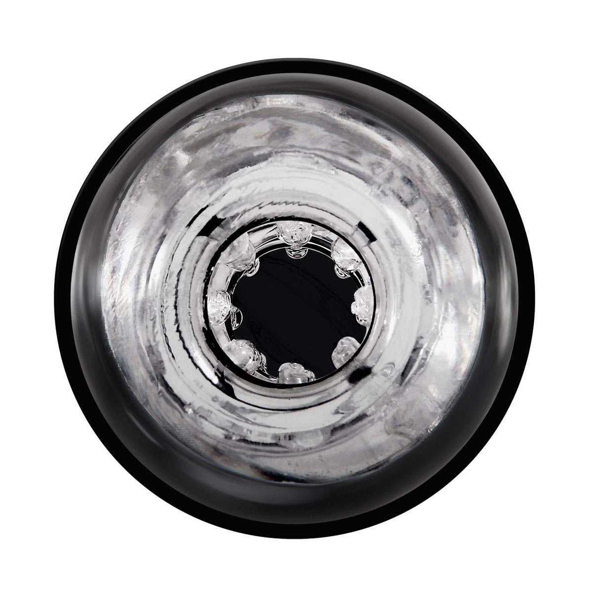 Masturbador Masculino no Formato de Copo Vazado que Simula Sexo Vaginal e Anal com Textura Interna - Zero Tolerance Double Decker Stroker | 13,5 x 9,1 cm - 3