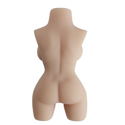 Foto 3 do produto Masturbador Masculino com Formato de Corpo Feminino em TPR com Vagina e Ânus - Maig | 29 x 19 cm