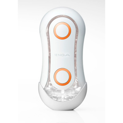 Foto 2 do produto Masturbador Masculino no Formato de Estojo com Texturas Anelares e Esferas - Tenga Flip Orb Orange Crash | 17,5 x 7,0 cm