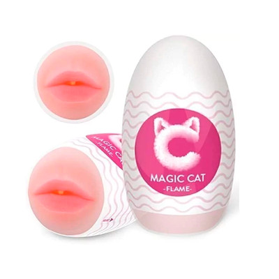Foto 3 do produto Masturbador Masculino com Formato de Ovo em TPE e Texturas Internas - S-Hande Magic Cat | Disponível em 6 Modelos