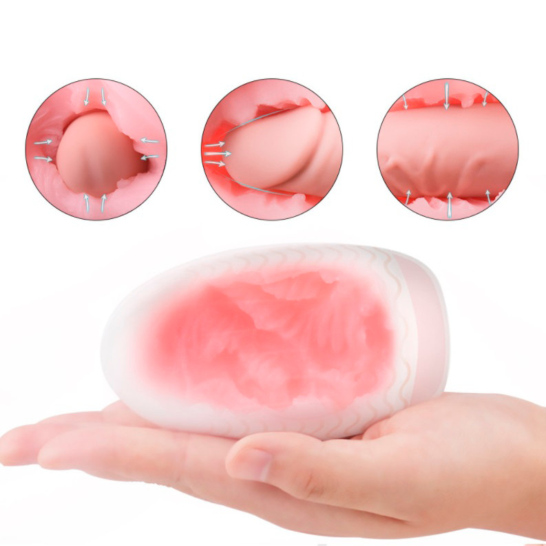 Masturbador Masculino com Formato de Ovo em TPE e Texturas Internas - S-Hande Magic Cat | Disponível em 6 Modelos - 9