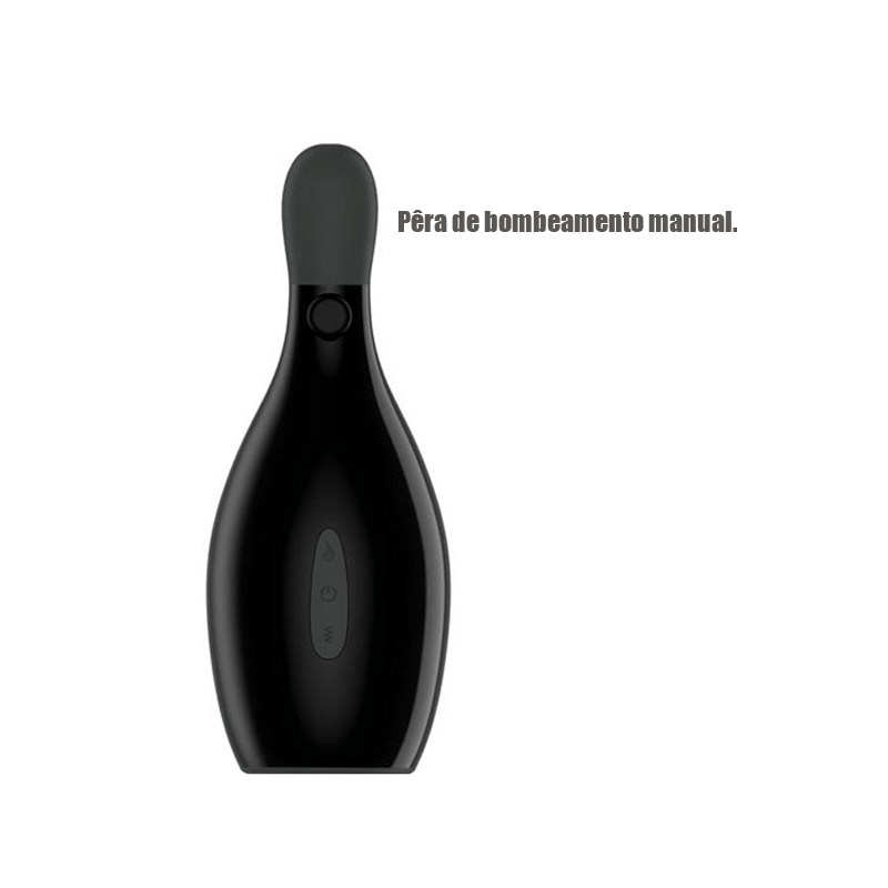 Masturbador Lanterna com 10 Modos de Vibração em 3 Intensidades, Compressão Interna Manual, Aquecimento e Carregamento via Cabo USB - Clamping Masturbation Cup | Disponível em 3 Cores - 4