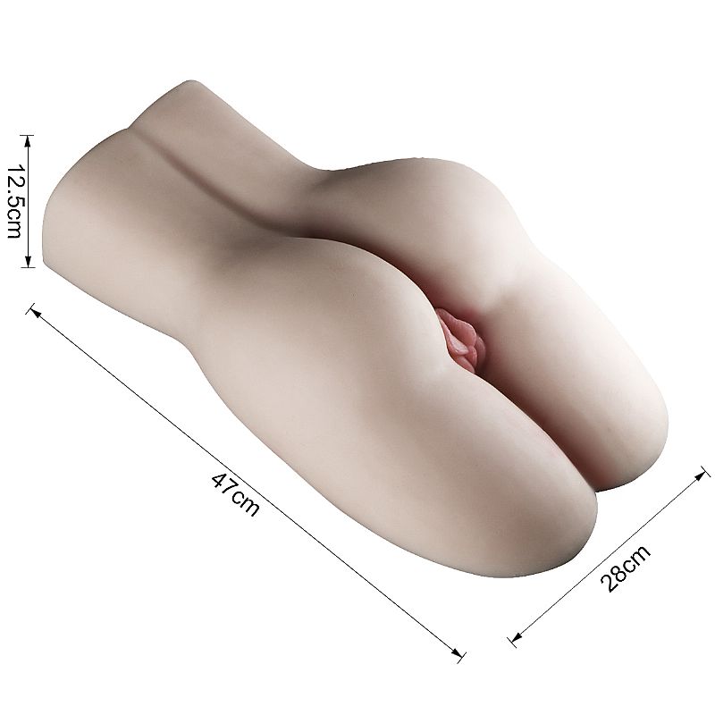 Masturbador Masculino Meio Corpo com Vagina e Ânus e Útero Realístico - Crazy Lion | 50 x 30 cm - 7