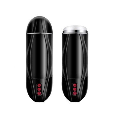 Foto 2 do produto Masturbador Masculino Recarregável com 5 Níveis de Sucção e 10 Modos de Vibração - Artillery Hurricane | 12 x 3 cm