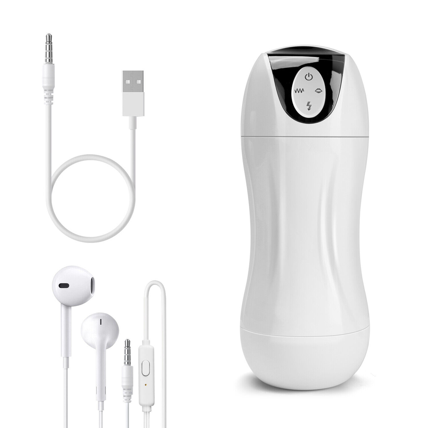 Masturbador Masculino Recarregável com Design Ergonômico, 10 Modos de Vibração, 5 Níveis de Sucção e Gemido - Max | 12,7 x 3 cm - 5