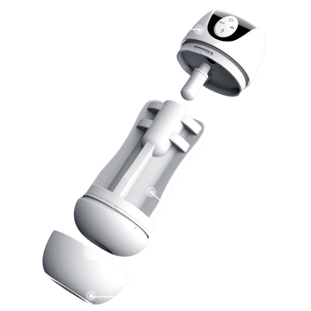 Masturbador Masculino Recarregável com Design Ergonômico, 10 Modos de Vibração, 5 Níveis de Sucção e Gemido - Max | 12,7 x 3 cm - 4