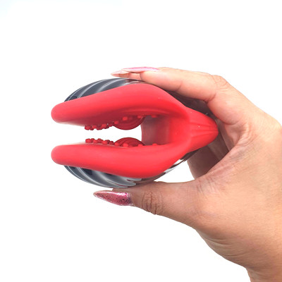 Foto 6 do produto Masturbador Masculino Recarregável em Formato de Concha com 9 Modos de Vibração - Penis Trainer | 10,5 x 3,2 cm