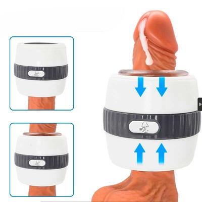 Foto 2 do produto Masturbador Masculino Recarregável no Formato de Copo Vazado com Textura Interna e 12 Modos de Vibração - Pleasure Dreams