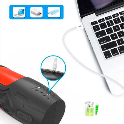 Foto 4 do produto Masturbador Masculino Recarregável no Formato de Lanterna com Textura Interna, 7 Modos de Vibração e 5 Tipos de Sucção - Pleasure Dreams
