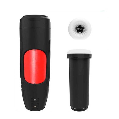 Foto 2 do produto Masturbador Masculino Recarregável no Formato de Lanterna com Textura Interna, 7 Modos de Vibração e 5 Tipos de Sucção - Pleasure Dreams