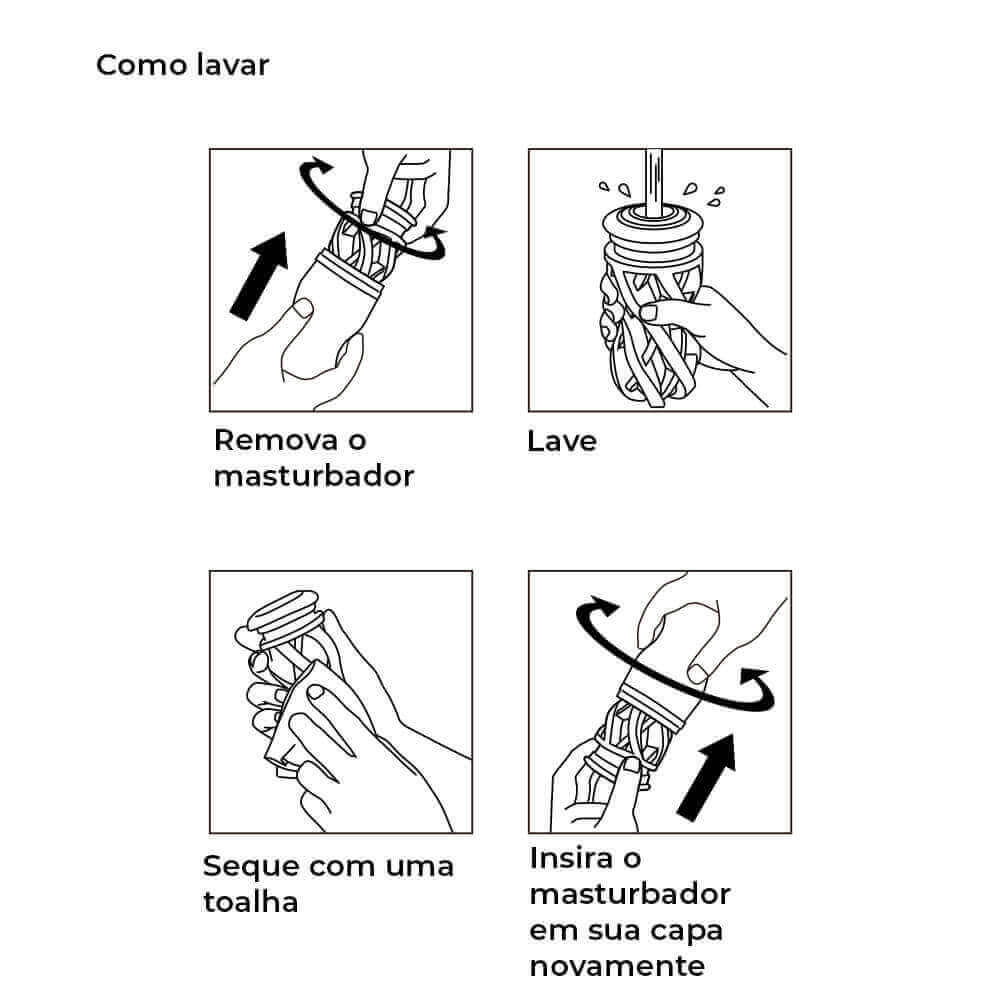 Masturbador Masculino Reutilizável com Textura Interna e Feito para Pênis Acima da Média - Tenga Air-Tech Ultra - 6