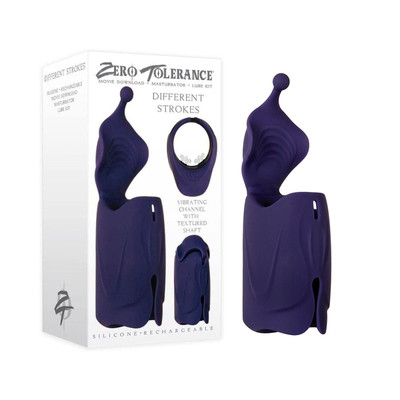 Foto 7 do produto Masturbador Masculino em Silicone com 2 Motores Potentes, 10 Modos de Vibração, Carregamento Via Cabo USB e Download de Filme Adulto - Zero Tolerance Different Strokes