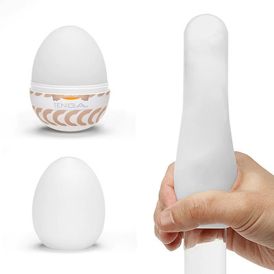 Masturbador Masculino em TPE com Texturas Interna - Tenga Egg Ring | 5,8 x 5 cm