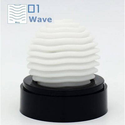 Masturbador Masculino em Silicone Texturizado - Egg Venting Ball Wavy