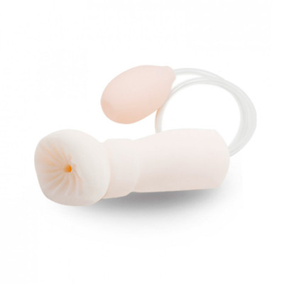 Foto 2 do produto Masturbador Masculino Simulador de Sexo Oral com Bomba de Sucção Manual em Cyberskin - Passion lady Mandy | 13 x 4,5 cm
