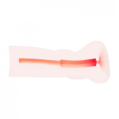 Masturbador Masculino Simulador de Sexo Oral com Bomba de Sucção Manual em Cyberskin - Passion lady Mandy | 13 x 4,5 cm