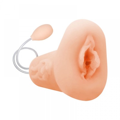 Foto 3 do produto Masturbador Masculino Simulador de Sexo Vaginal em TPE com Sucção e Texturas Internas - Vip Mix | 12 x 3 cm