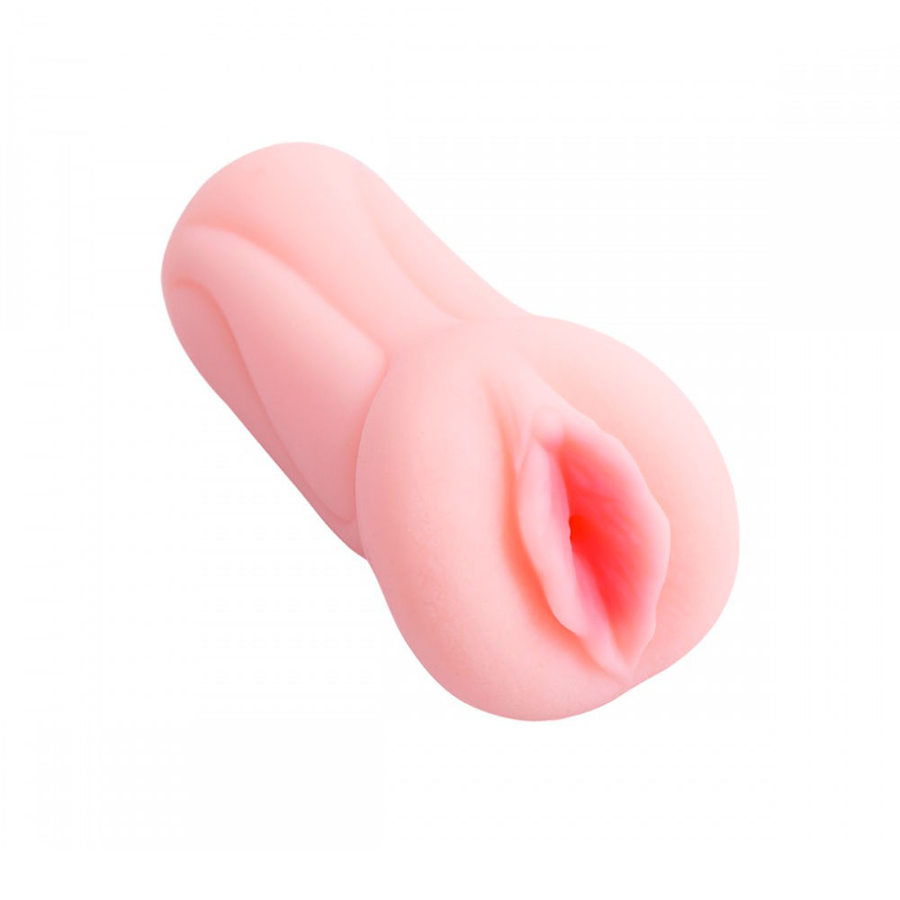 Masturbador Masculino em TPE no formato de Vagina com Fissuras e Texturas Internas - Lilo | 13,5 x 3 cm - 2