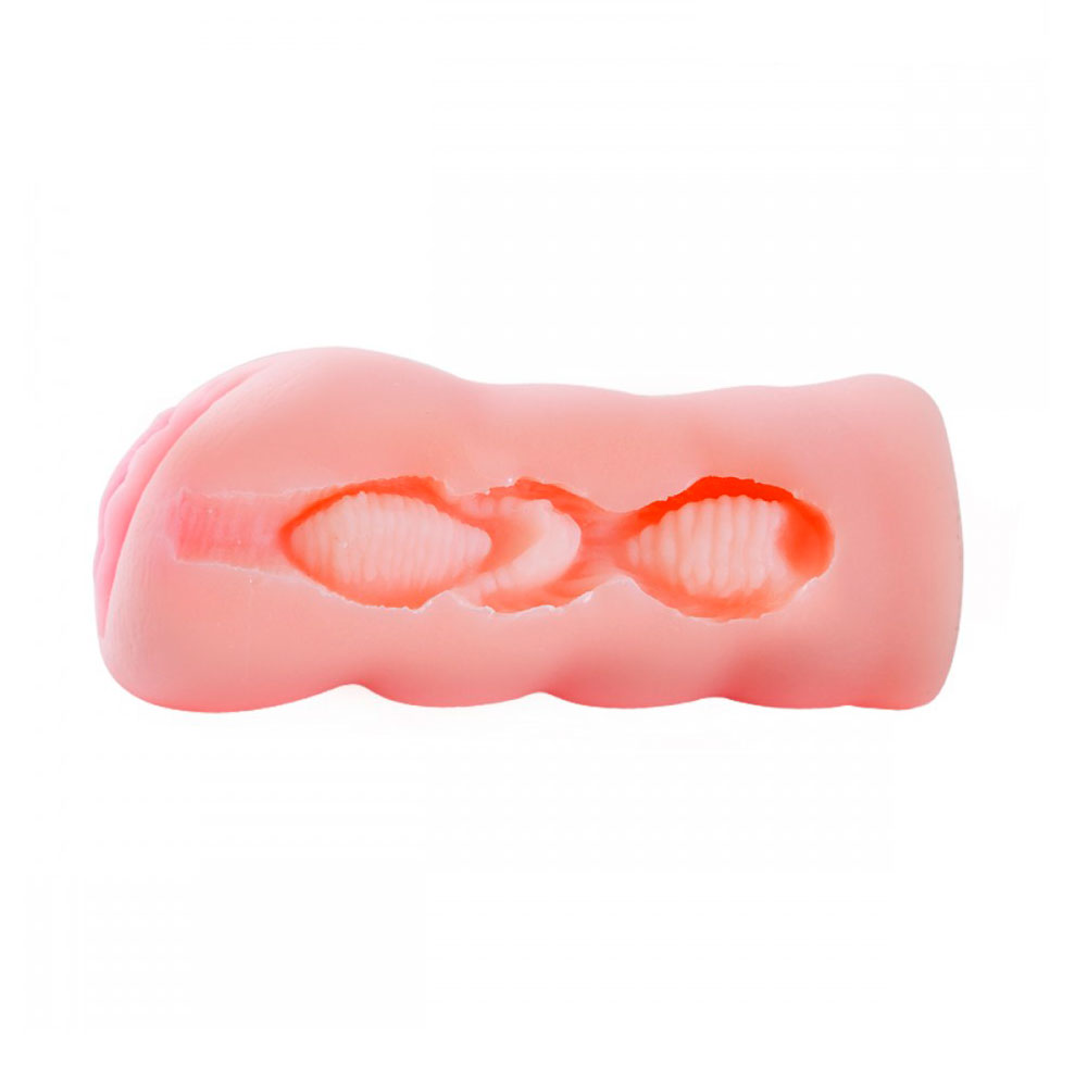 Masturbador Masculino em TPE no Formato de Vagina com Pequenos Lábios e Texturas Internas - Lilo | 14 x 3 cm - 5