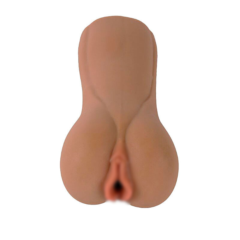 Masturbador Masculino em TPE no formato de Vagina com Texturas Interna - SI | 13 x 3 cm | Cor: Marrom - 2