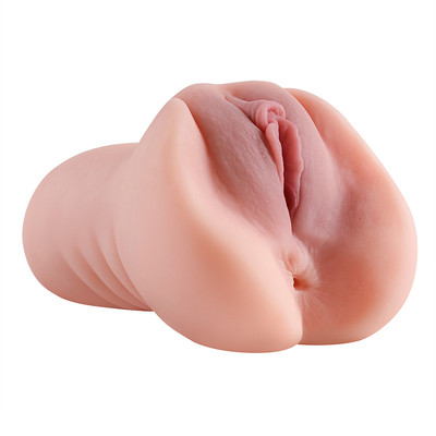 Foto 2 do produto Masturbador Masculino em TPR no Formato de Vagina e Ânus Penetráveis - YouVibe | 14,5 x 3,5 cm
