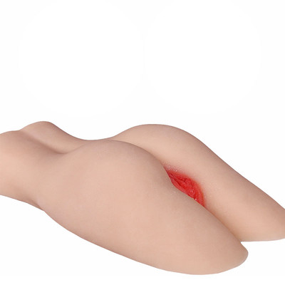 Foto 2 do produto Masturbador Meio Corpo de Bruços com Vagina e Ânus Penetráveis - 40 x 23 cm