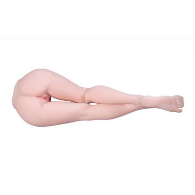 Foto 2 do produto Masturbador Meio Corpo Compacto em TPR com Vertebras e 2 Canais Penetráveis - Sexy Import
