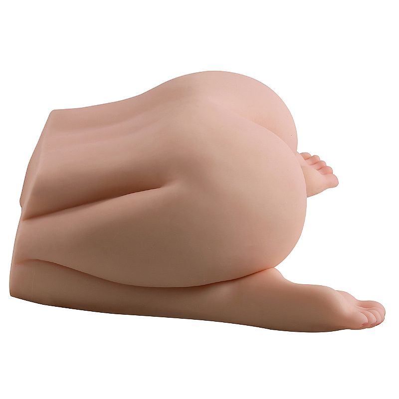 Masturbador Meio Corpo em Posição de Cocoras Deitado e Vagina e Ânus Realísticos Penetráveis - SI | 44 x 32 cm - 3