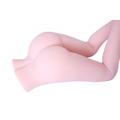 Foto 2 do produto Masturbador Meio Corpo em TPR com Vertebras e 2 Canais Penetráveis - Sexy Import