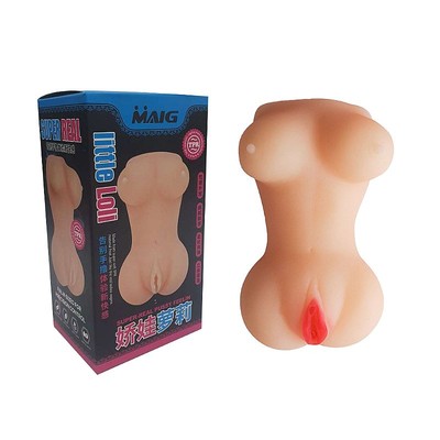 Foto 1 do produto Masturbador Mini Corpo em CyberSkin com Vagina Penetrável - SI Maig | 11 x 3 cm