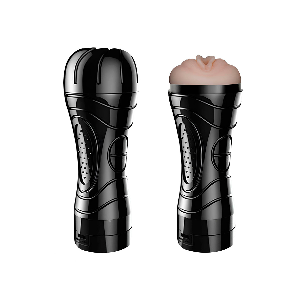 Masturbador Mini Lanterna em TPE com Formato de Vagina, Textura Interna e Vibração Multivelocidade - SI Bussy | 10,5 x 3 cm - 2