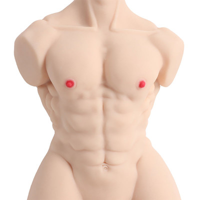 Foto 3 do produto Masturbador com Peitoral e Abdômen Definidos, Pênis Realístico Vertebrado, Escroto e Ânus Penetrável - 3R Import | 55 x 28 cm
