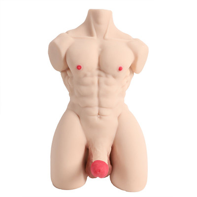 Foto 4 do produto Masturbador com Peitoral e Abdômen Definidos, Pênis Realístico Vertebrado, Escroto e Ânus Penetrável - 3R Import | 55 x 28 cm