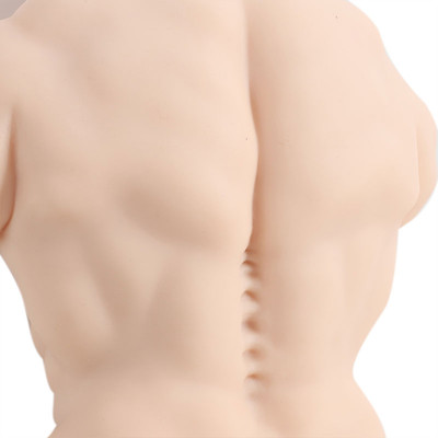 Foto 5 do produto Masturbador com Peitoral e Abdômen Definidos, Pênis Realístico Vertebrado, Escroto e Ânus Penetrável - 3R Import | 55 x 28 cm