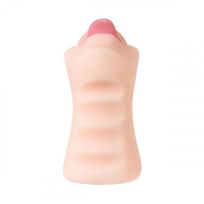 Foto 4 do produto Masturbador que Simula Sexo Oral com Texturas Interna em TPE e Anel Peniano Duplo em Silicone - Zero Tolerance Real Mouth Stroker | 15 x 3 cm