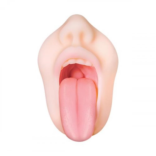 Masturbador que Simula Sexo Oral com Texturas Interna em TPE e Anel Peniano Duplo em Silicone - Zero Tolerance Real Mouth Stroker | 15 x 3 cm - 5