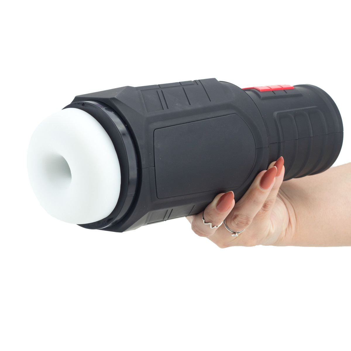 Masturbador Recarregável em Formato de Lanterna com 7 Modos de Vibração, Modo de Contração e Gemidos - Dibe Missiles | 29,5 x 10,8 cm | Disponível em 2 Cores - 6