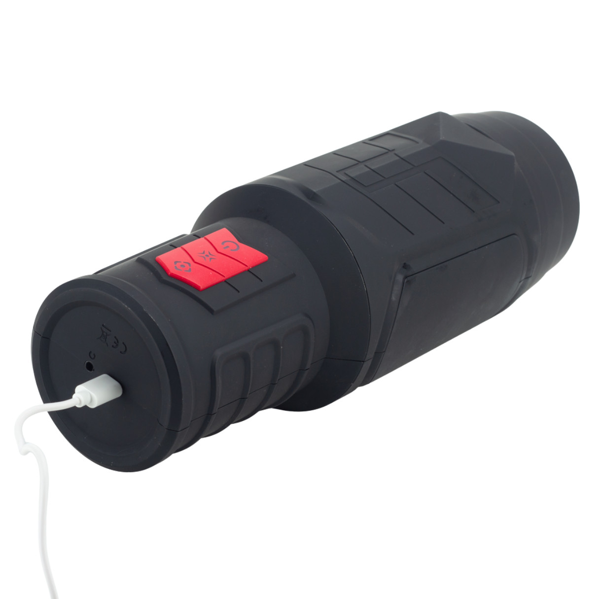 Masturbador Recarregável em Formato de Lanterna com 7 Modos de Vibração, Modo de Contração e Gemidos - Dibe Missiles | 29,5 x 10,8 cm | Disponível em 2 Cores - 4