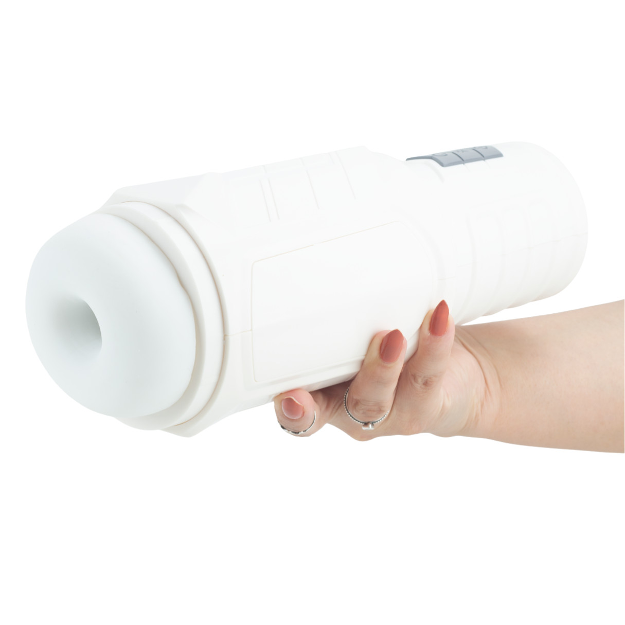 Masturbador Recarregável em Formato de Lanterna com 7 Modos de Vibração, Modo de Contração e Gemidos - Dibe Missiles | 29,5 x 10,8 cm | Disponível em 2 Cores - 10